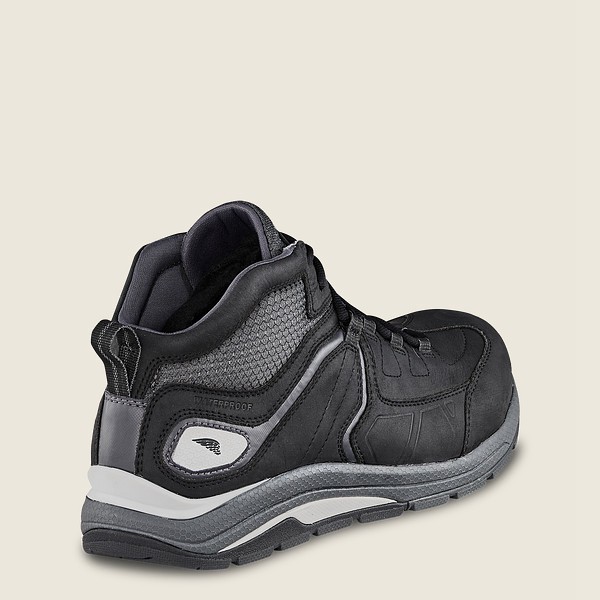 Mens Red Wing Cooltech™ Athletics - Waterproof Safety Toe - Work Shoes Black/Grey - BXE130498